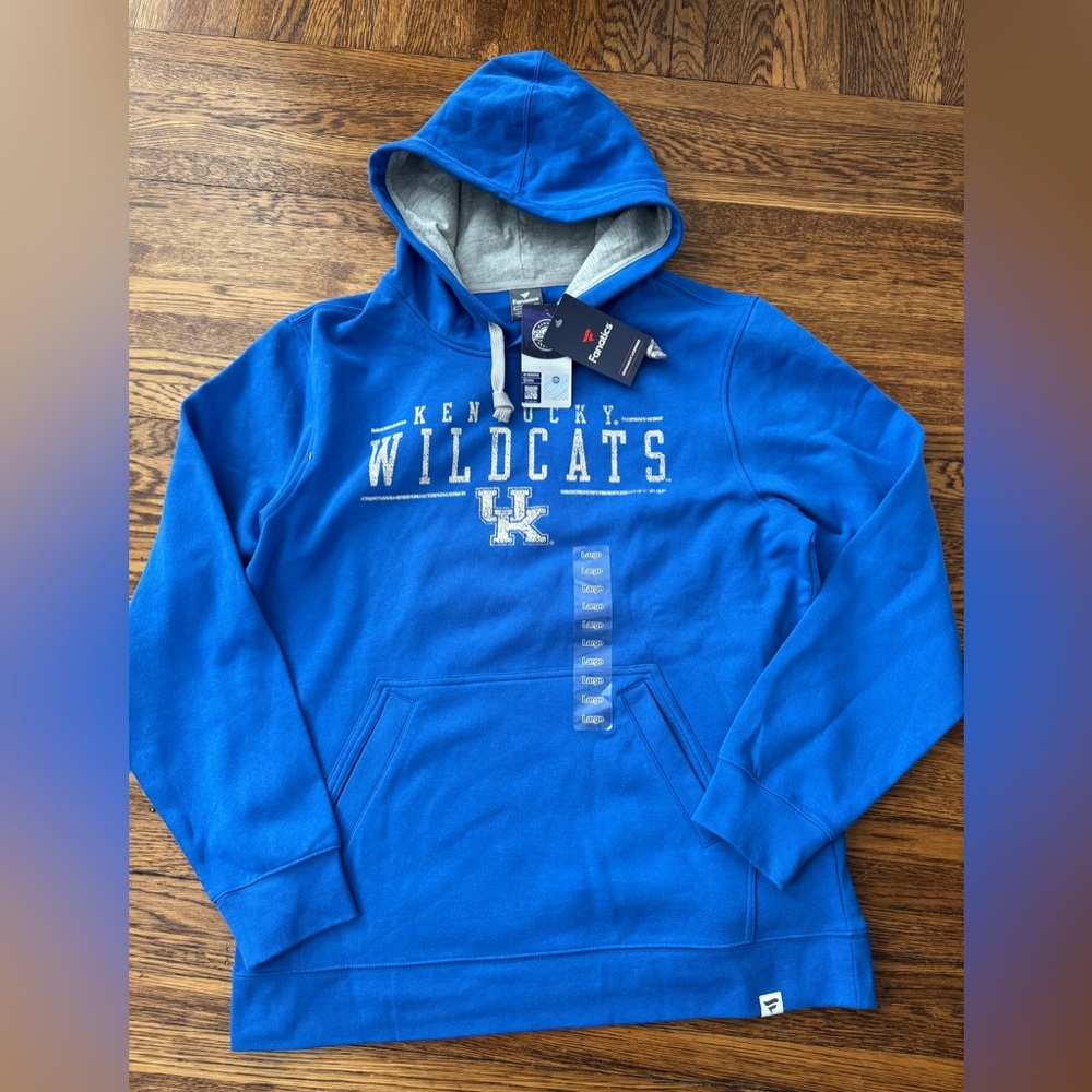 #397 KENTUCKY WILDCATS (FANATICS) Blue Wildcats Hoodie (NWT) Genuine college